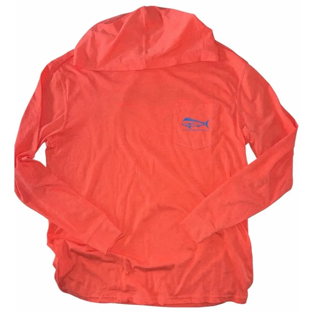 Southern Proper Coral Orange Hooded Tee size Medium NEW - Picture 8 of 10